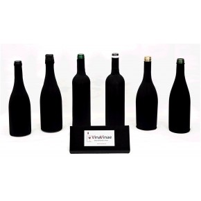 Pack 6 fundas negras para botellas de vino